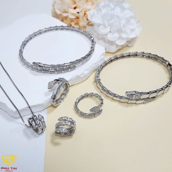 Set trang sức vàng trắng (mã SVT 1125)